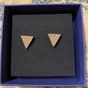 SWAROVSKI Crystal Triangle Shaped Earring Studs